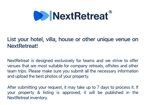 How to Become a NextRetreat Property Partner