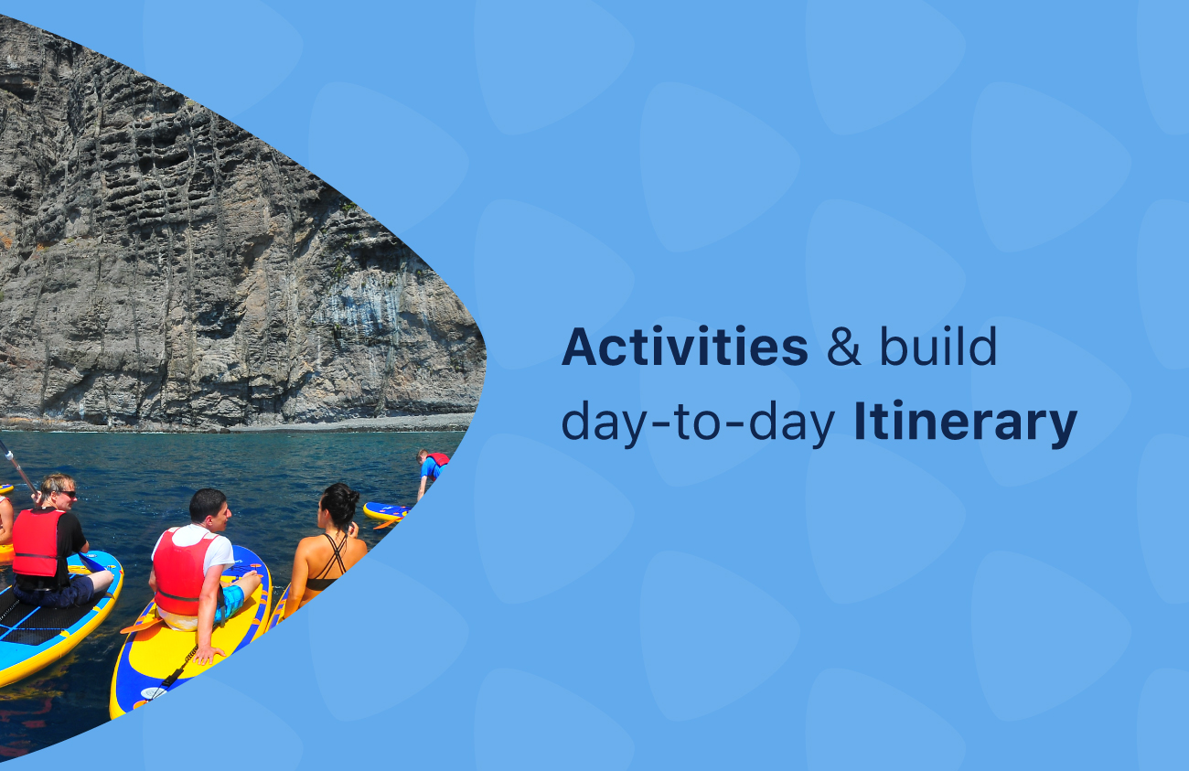 Two new features: Browsing & shortlisting activities and building your itinerary for the next team retreat